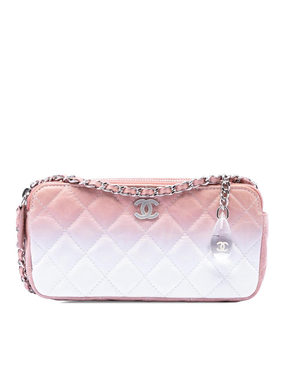 Chanel Double Zip Clutch With Chain #376142C19B